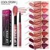 Waterproof Lasting Matte Velvet Lip Gloss Lip Liner Set 2pcs/set Lipliner Pen and Lip Gloss Combination Set Lips Contour Makeup
