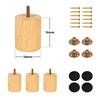4 Bucăți Picioare Lemn pentru Mobilier Masă Picioare Canapea de Înlocuit Cu Șuruburi Înălțătoare Mobilier Îmbunătățiri Casă DIY Picioare de Înlocuit Pentru Canapea Fotoliu Dulap