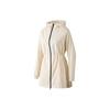 Comfort Sports Series Solid Color Hooded Casual Woven Jacket Women Jackets Lotus-White P124W002-02SB