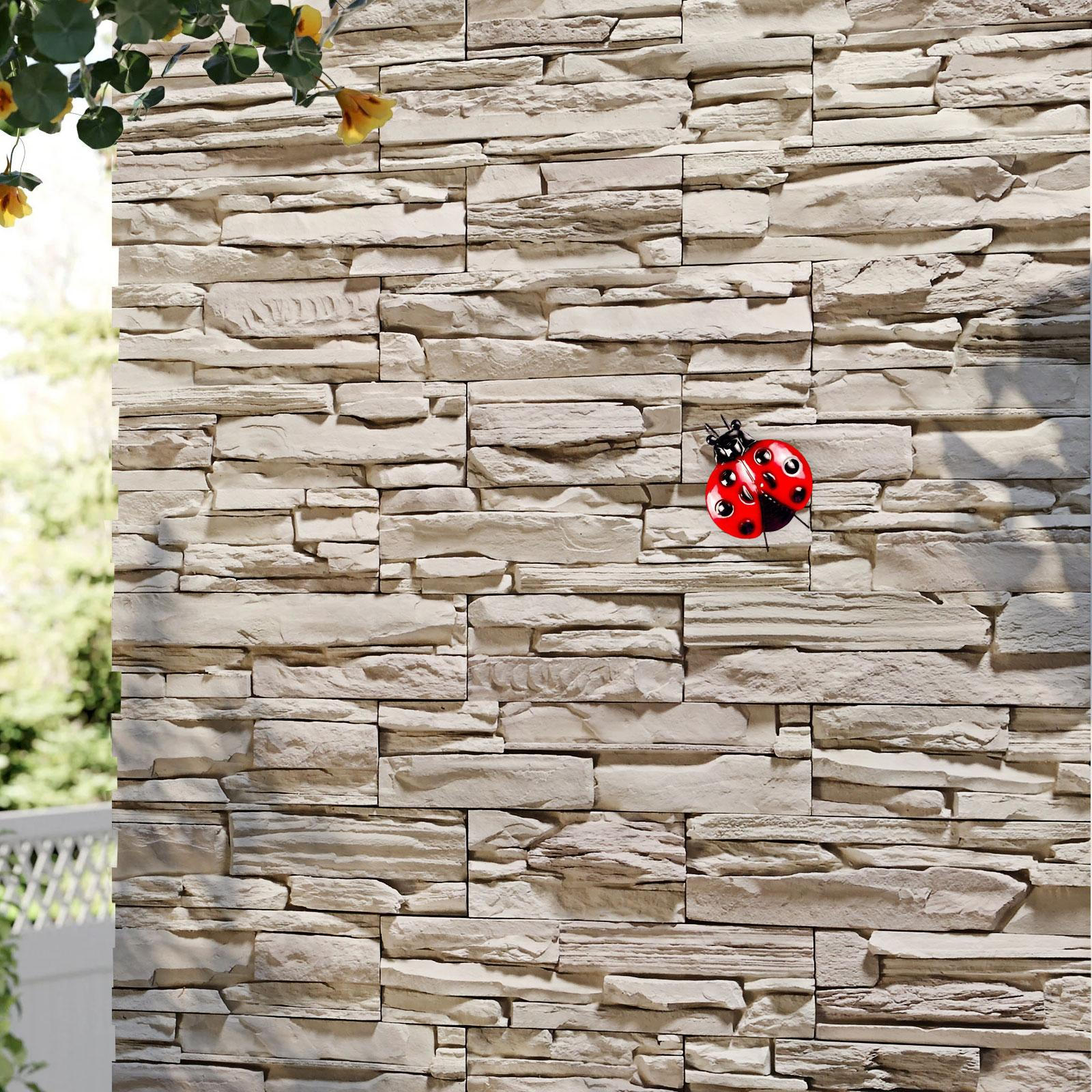 

Ladybug Garden Decor Metal Ornament for Outdoor And Indoor Areas червоний