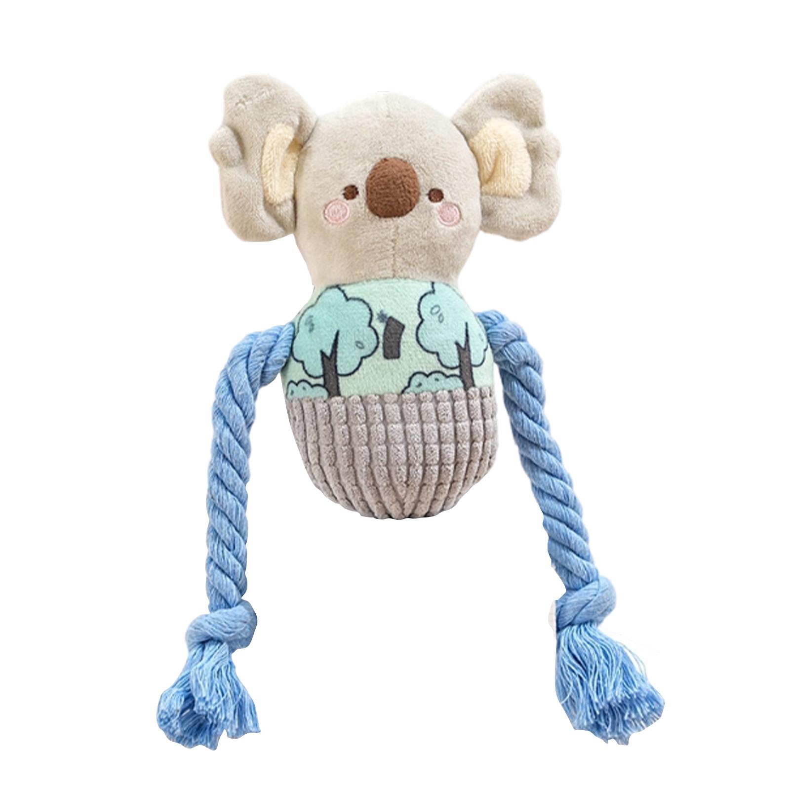 

Незнищувана іграшка для собаки, Плюшеві іграшки для собак для агресивних гризунів, Пищалка-жувалка для маленьких, середніх, великих собак, Іграшки для прорізування зубів у цуценят One Size