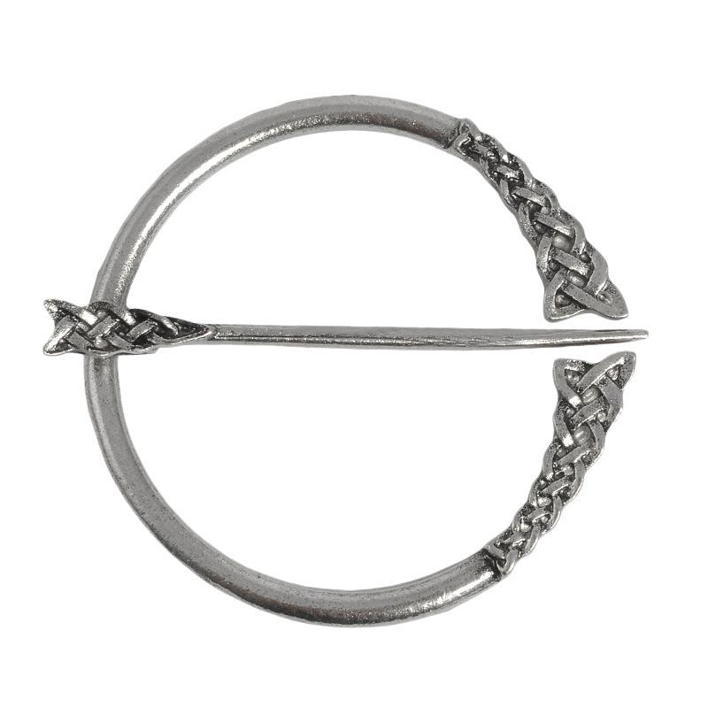 2025 Mode Vintage Broche Viking Brons Holle Riemgesp Spiraal Broche Mantelprikker Sluiting Broches Retro Middeleeuwse Noorse Sieraden