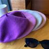 Beret with Large Head Circumference, Small Hot Girl Hat, Female Autumn and Winter Versatile British Retro Artist Hat