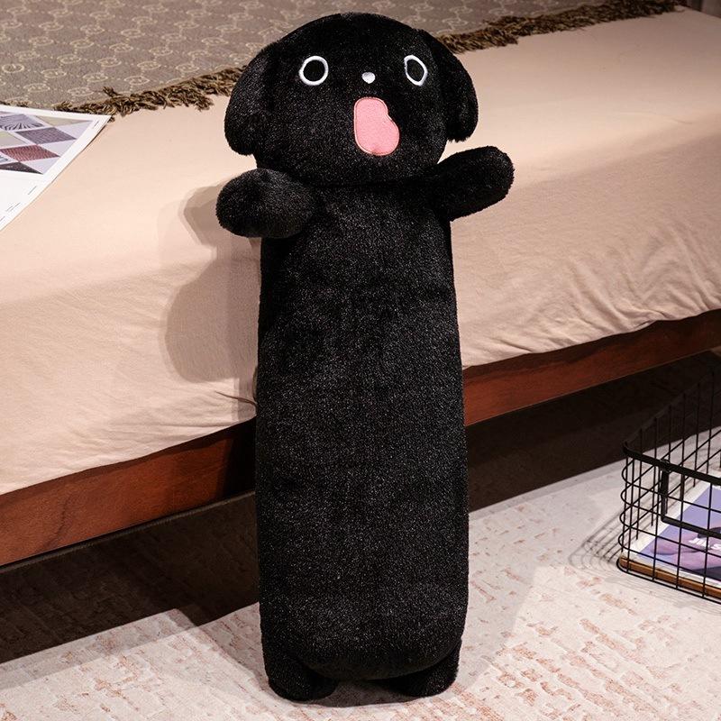 Cute Dog Long Throw Pillow Plush Toy Doll Teddy Dog Doll Girl Company Soothing Doll