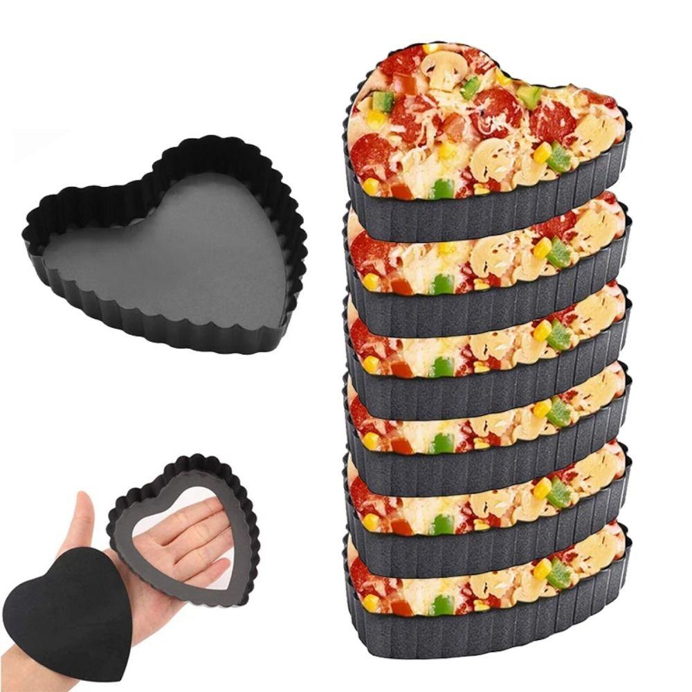 4 Inch Cake Baking Pan Non-Stick Tart Pan Mold Removable Flan Pan Molds