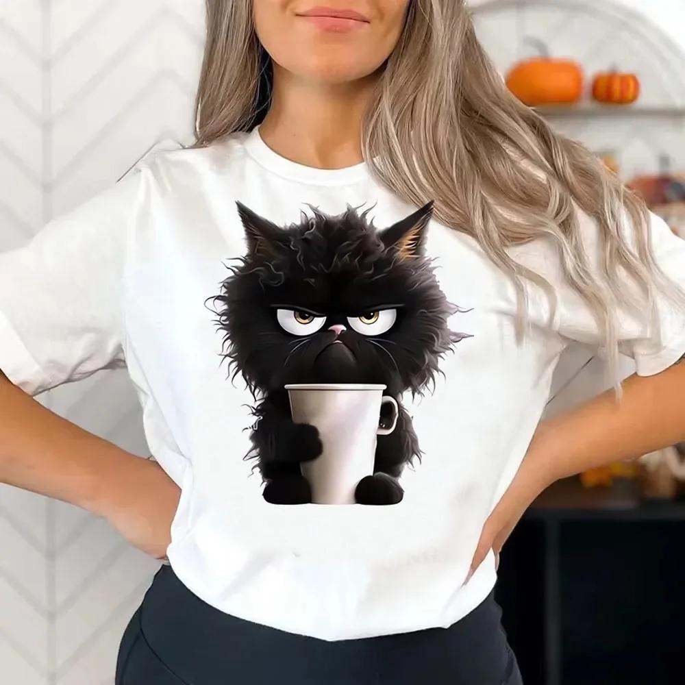 

Funny Cat T Shirt Teen Vintage Korean Clothes Colorful Grunge Graphic Tshirt Graphic Pastel 80s 2000s Aesthetic Korean Clothes S