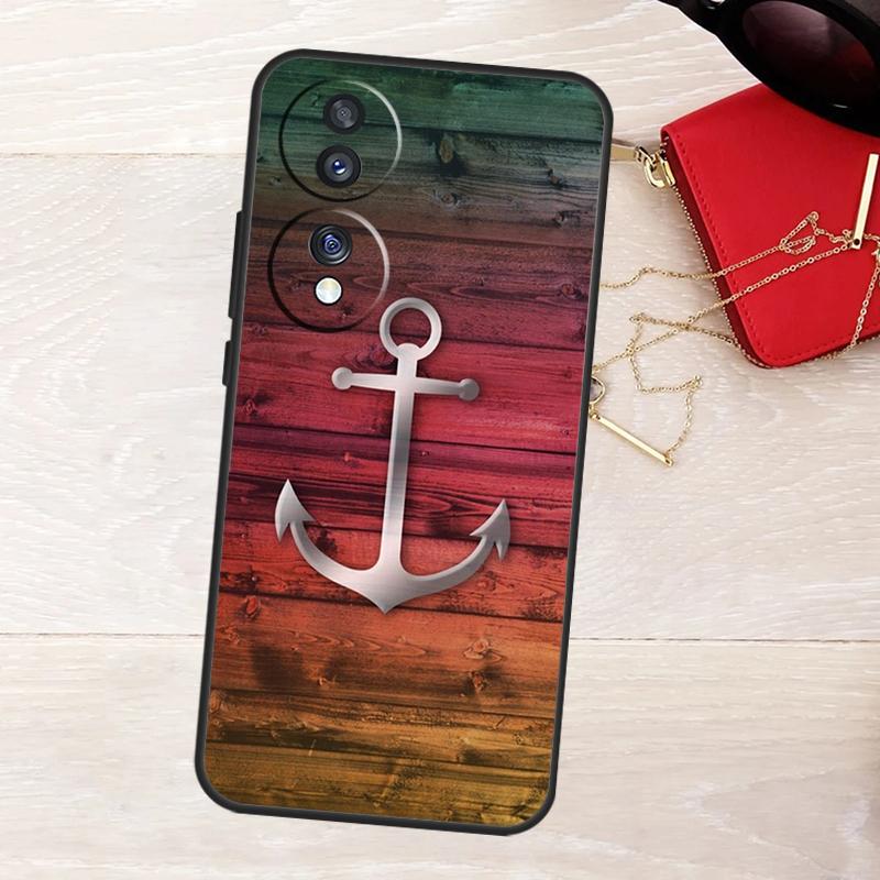 Anchor Boat Case For Honor Magic 8 7 5 6 Pro X9a X9b X9c X9d X8c X8b Win RT 50 70 90 200 400 Lite Cover