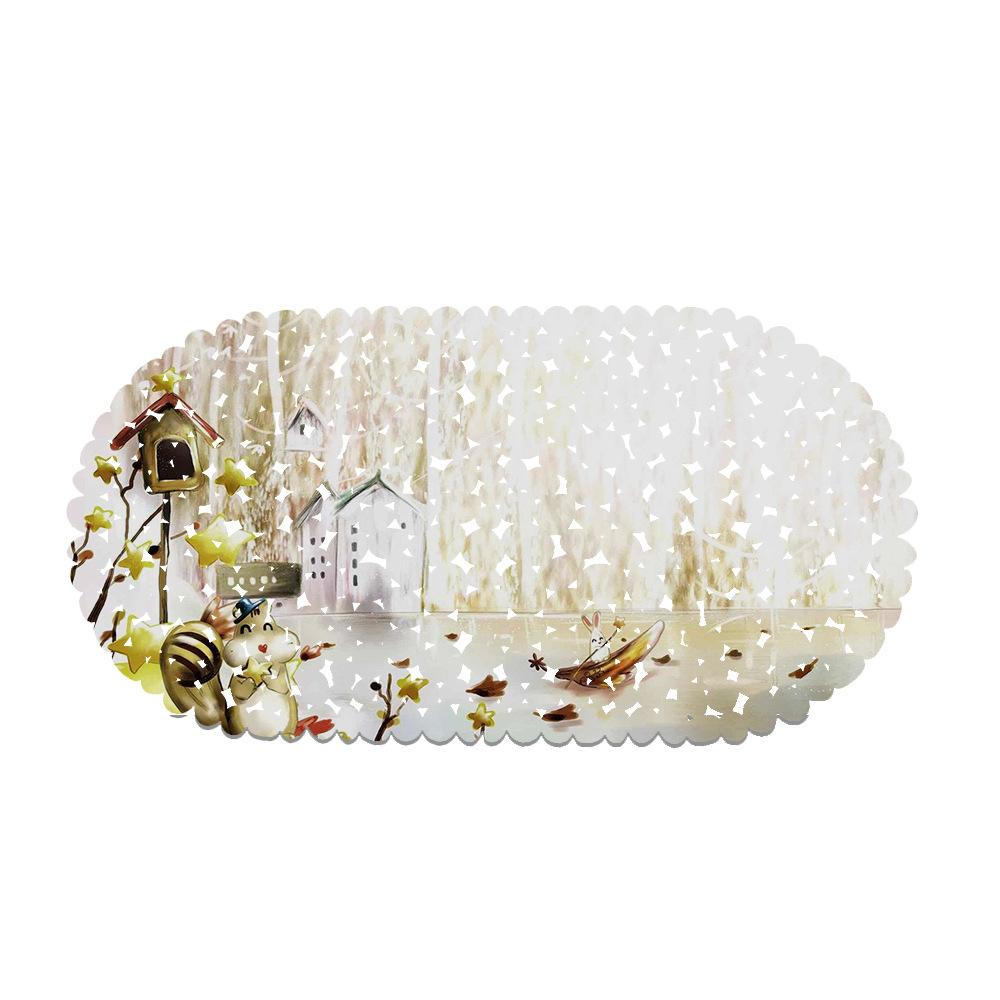 Beautiful Illustrations Balcony Bathroom Mat Hydrophobic Non-Slip Door Mat Swimming Pool Public Places Non-Slip Floor Mat