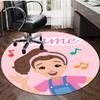 Personalized M-Ms Rachel Round Chair Office Rug - Perfect for Mat, Office Chair & More - Ideal Gift for Birthdays and Holidays