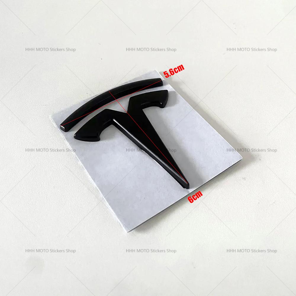 Hot Selling Car Decoration Stickers Tail Label Front Label Metal Logo for Tesla Model3/Y Personality Modification Black Label