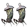 1/2Pcs Halloween Spider Candle Holder Gothic Vintage Metal Spider Lantern Holder Home Office Desktop Decoration Ornament