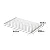 Yamazaki Folding Dish Rack S White, Approx. W26 x D42 x H0.8cm, Plate 7847 Small