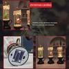 Glittering Christmas Snow Globe Candle Battery Operated LED Flameless Candle Glitter Lamp Christmas Decoration Night Light Gift