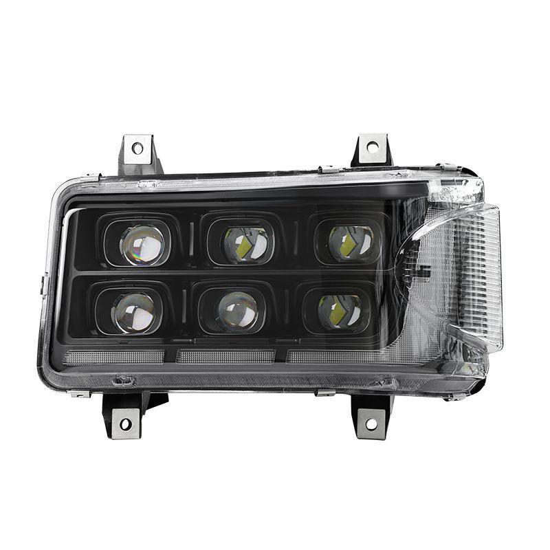 Jiefang V LED Headlight Kit: 6-Lens, 6 Low Beam, 12 High Beam