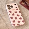 Creative Burgundy Heart-Shaped Phone Case for iPhone 17 and iPhone 17 Pro Max