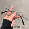 Women's Retro Gold Oval Wire Eyeglass Frame - Slimming Design, Prescription-Ready
