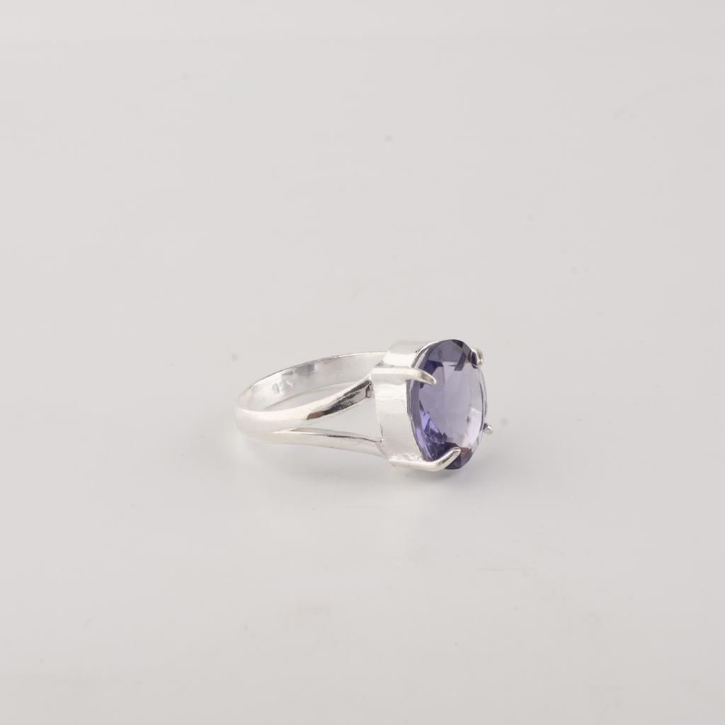 Iolite Gemstone 925 Sterling Silver Women Jewelry Designer Ring For Anniversary Gift RR-75-7