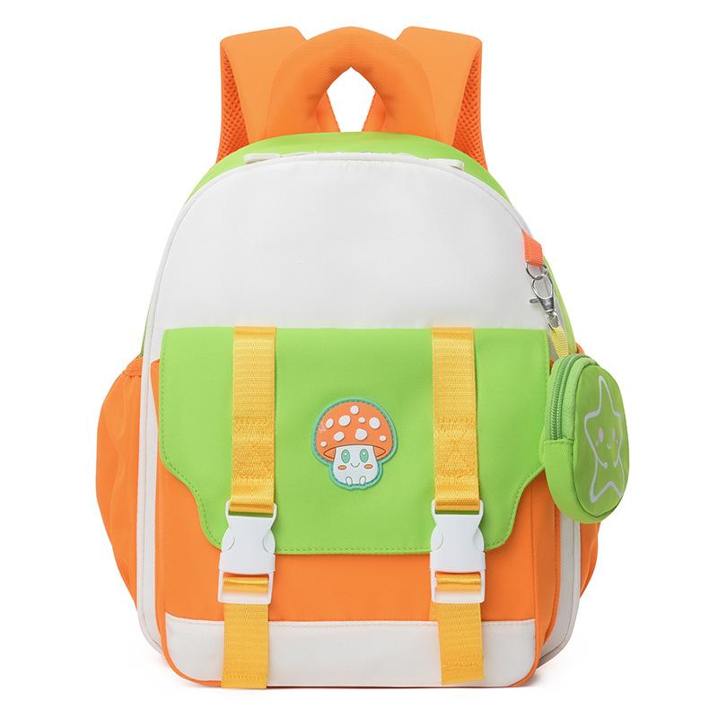 

School bag Children s bag Girls love foreign style Small medium and small class Baby snacks Casual backpack оранжевый
