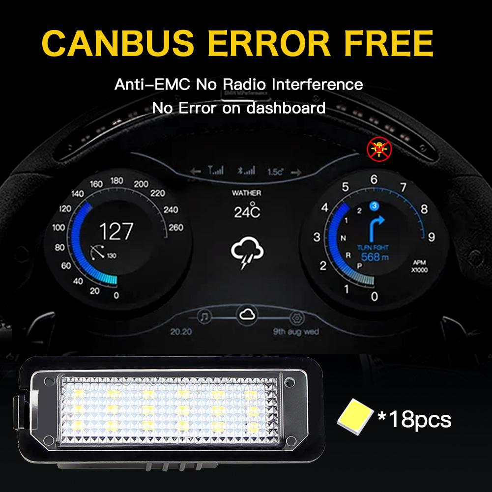 2PCS OEM Rear LED License Plate Light For Cayenne (958) 2010-2014 Cayenne (92A) 2010-2020 Macan (95B) 2014-2020 Auto Lamp Light