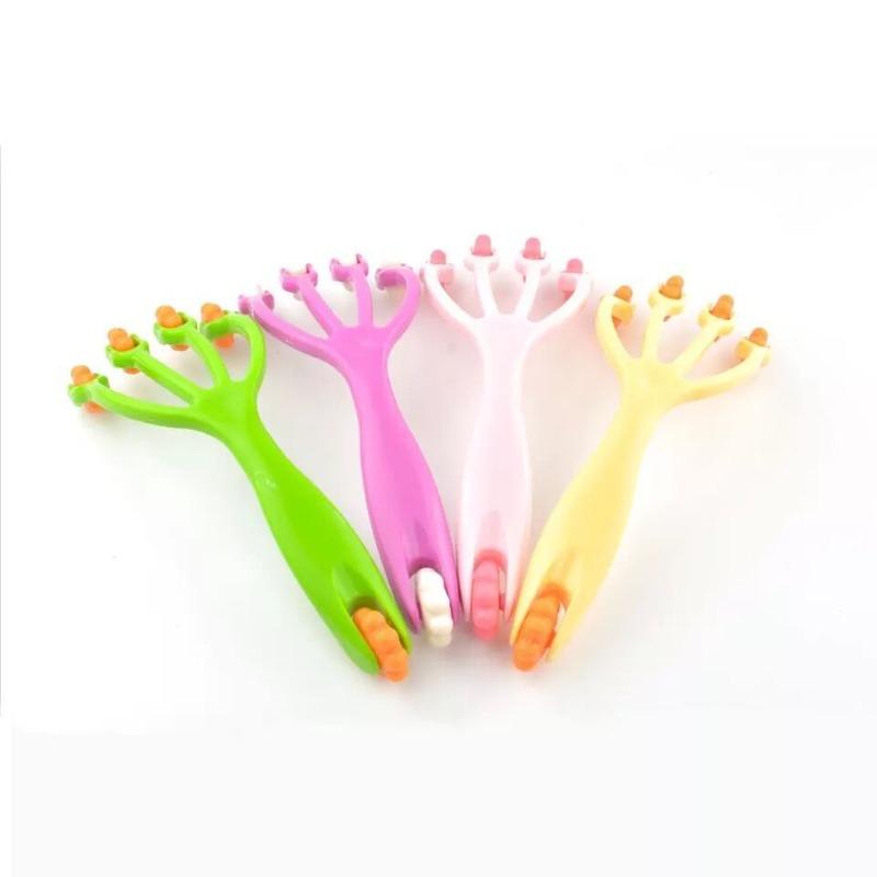 

1 шт. Ручная расческа для релаксации всего тела с четырьмя роликами для массажа головы, шеи, ног, расслабляющий оздоровительный инструмент 1pcs Unspecified color