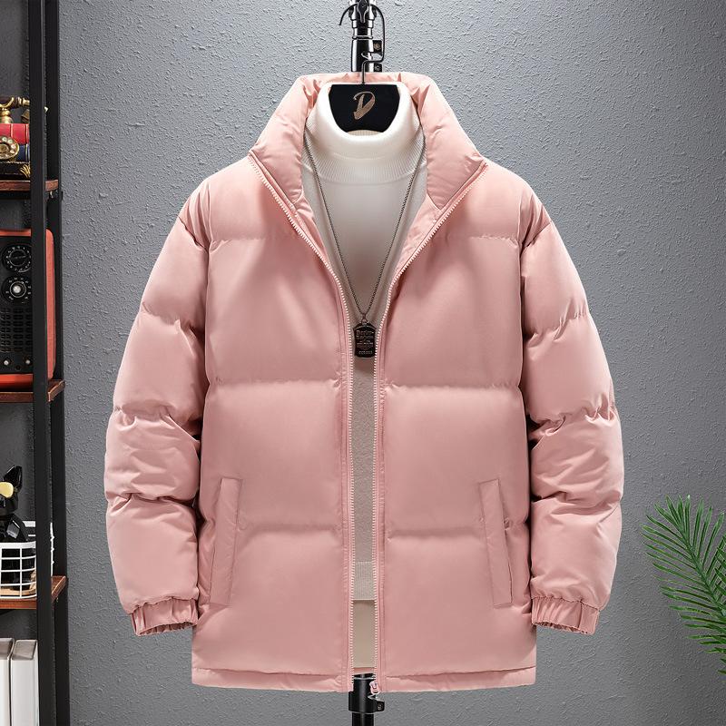 

Парная одежда с хлопковой набивкой со стойкой для мальчиков и студентов, зимняя бархатная и утолщенная одежда с хлопковой набивкой, мужские куртки XXXXL