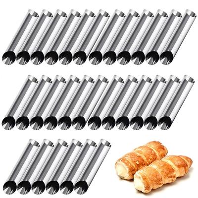 Bread Danish Bakeware Shell Cannoli Forms Baking Tool Cream Puff Maker Brioche Mold Cannoli Tubes