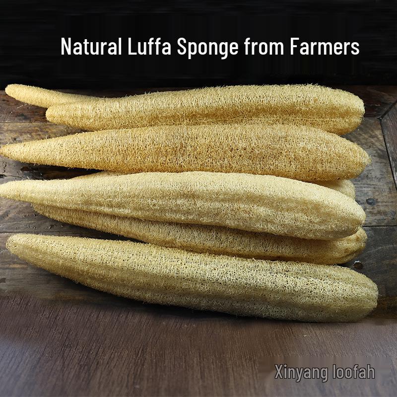 Xinyang 2025 Natural Luffa Dish Scrubber - Non-Stick, Whole Luffa Dishcloth