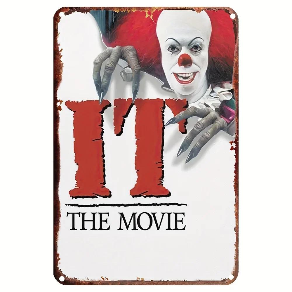 Halloween Horror Movie Metal Sign - Shabby Tin Wall Art, Man Cave Theater Home Decor