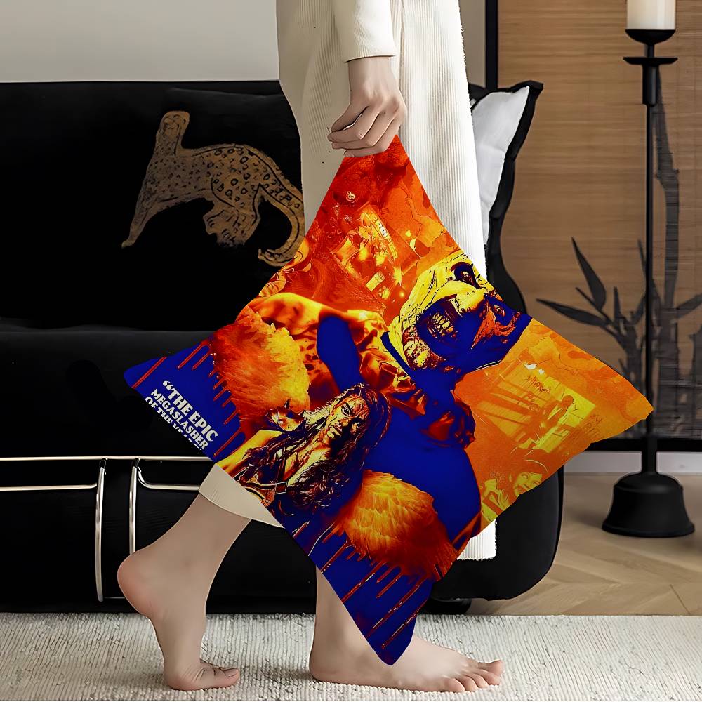 Classic Horror Movie TERRIFIER Cushion Cover Pillowcase Upholstery Sofa Throw Pillow Home Decor Pillowcas