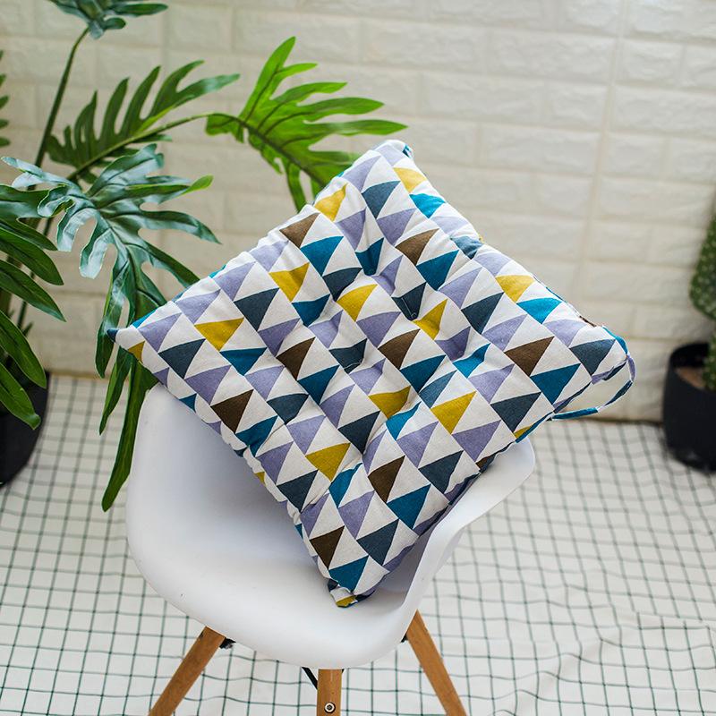 

Home Chair Seat soft Cushion Pad Winter Office Back Support Thick Cotton Linen Decorative Sofa Pillow Chair Cushion 40x40cm красный