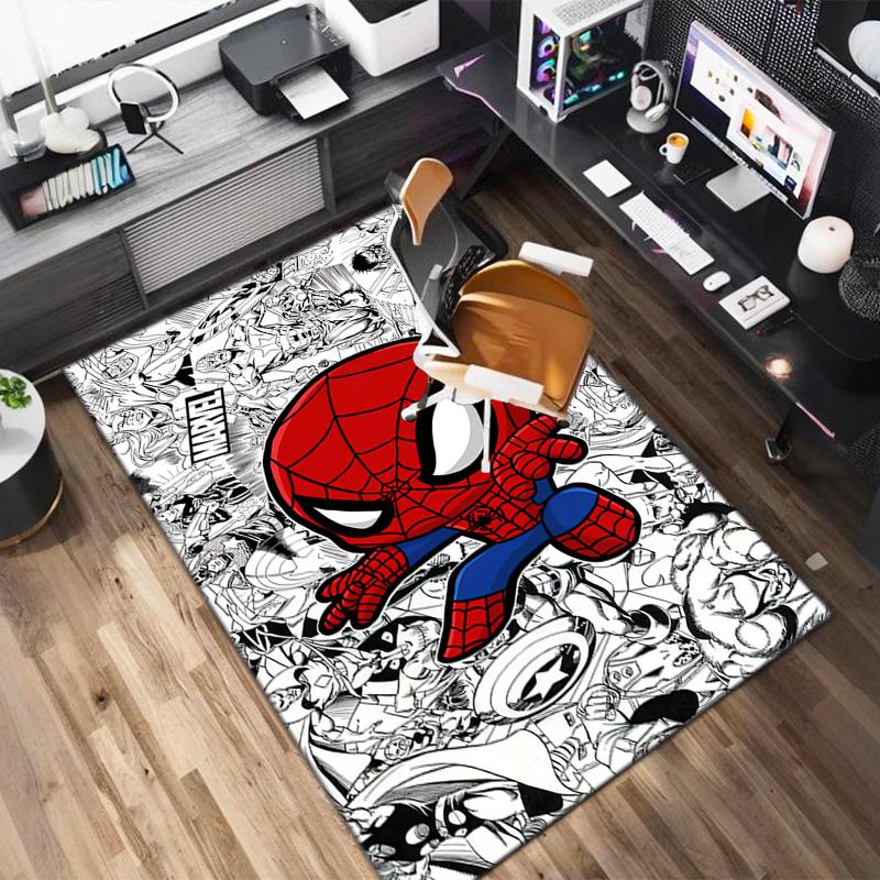 1PC Spider-Man Rug - home decoration Carpet For Living Room Bedroom Flooring Computer Chair Area Rug