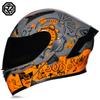 Motorcycle Helmets Men's and Women's Unveiling Helmets Full Helmets Tail Rider Bluetooth Locomotive Men's and Women's Winter Personality Electric