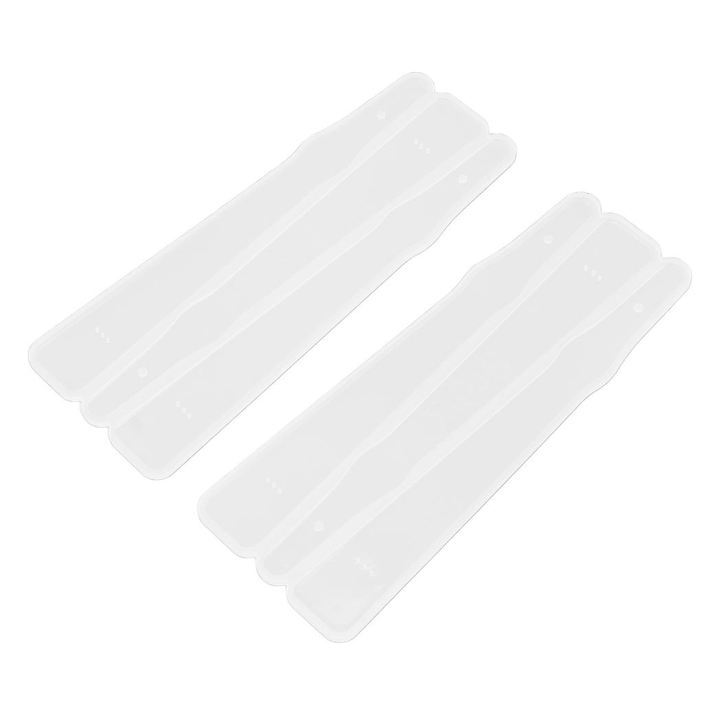 2 Pcs Silicone Mold Portable DIY Crystal Epoxy Straight Fan Silicone Mold Gift Decoration