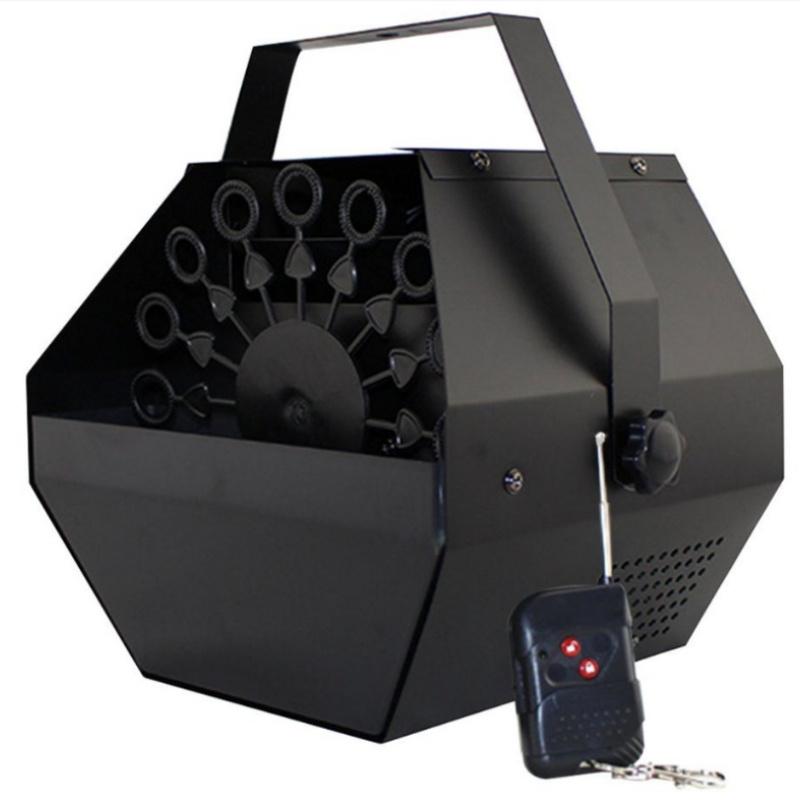 750ML Small Portable Bubble Machine Mini Automatic Bubble Maker Wedding Stage Effect Remote Control Bubble Making Equipment