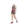 Nike Striped High-Waisted Fitness Shorts Women Shorts Red Blue CU0224-498