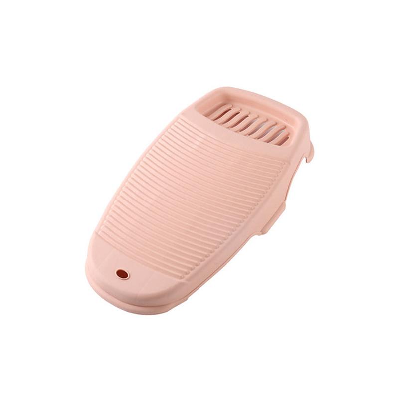 1pc Creative Plastic Thickened Old-fashioned Mini Washboard With Soap Dish - Perfect For Household Laundry!