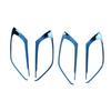For Mazda CX-5 2017-2024 Blue Titanium Inner Door Handle Lock Frame Trim 4PCS