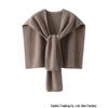 Women's Cashmere Thick Knit Bobble Stitch Shawl Scarf
