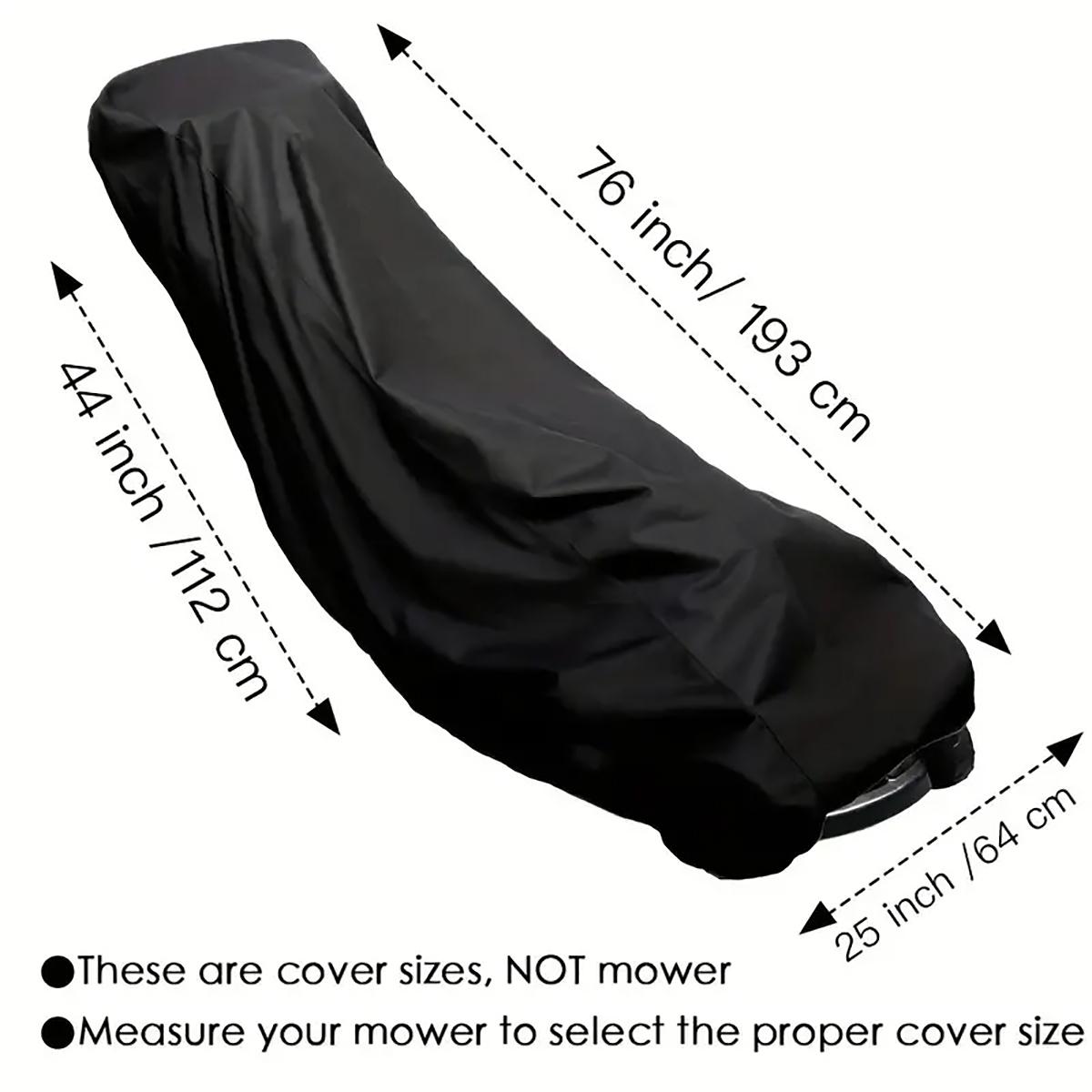 

Outdoor Lawn Mower Cover 210d Polyester Oxford Cloth Waterproof And Uv-Resistant Universal Style чёрный
