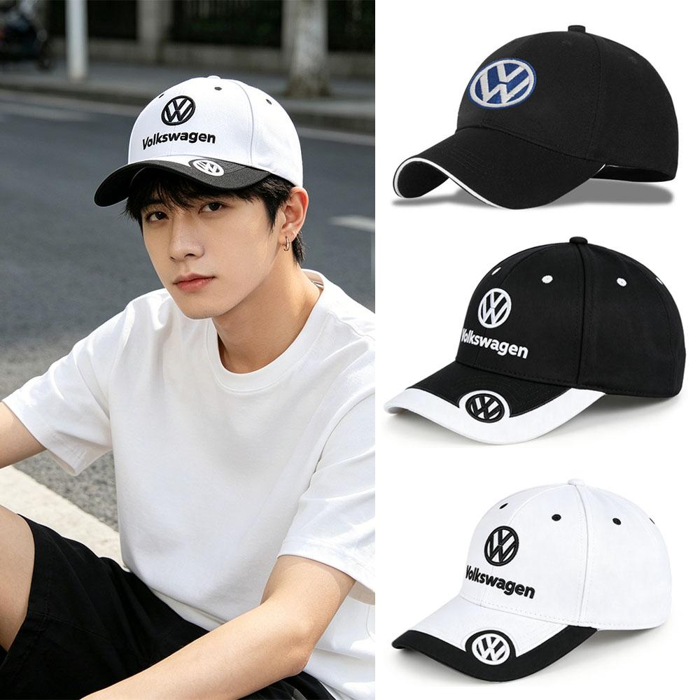 Car Duck Tongue Cap Auto Emblem Hat Baseball Caps Adjustable Casual Hat For Volkswagen VW GOLF Polo Tiguan PASSAT MOTO GP Racing Jb9