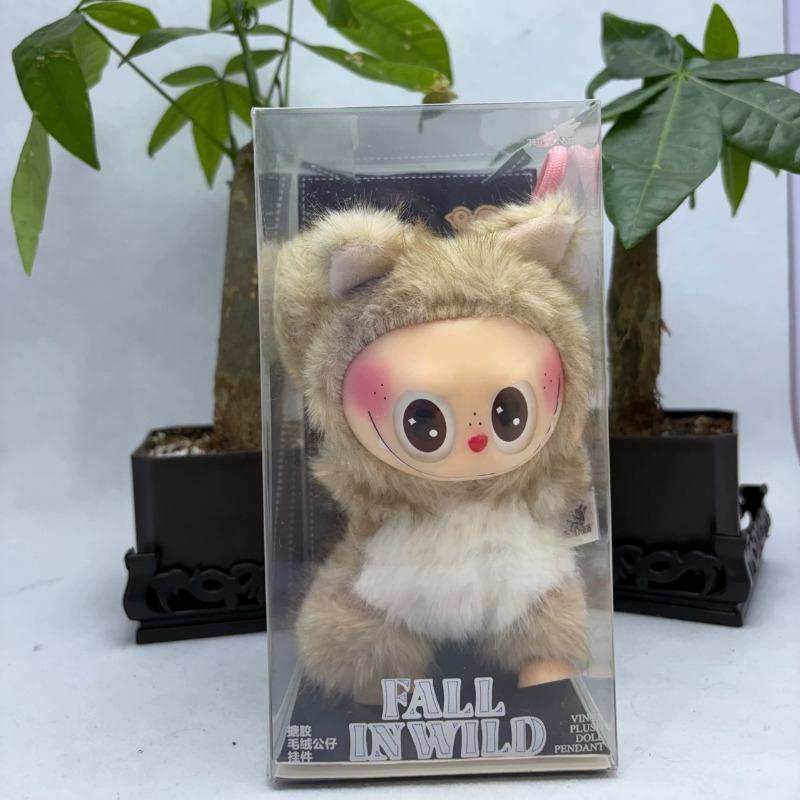 Die Monster Zimomo Braun Eichhörnchen Labubu Anime Figur Plüschpuppen Vinyl Anhänger Puppe Rucksack Anhänger Dekoration Plüsch Kinder Geschenk Repliken