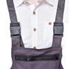Korean-Style Gray Multi-Pocket Workwear Jumpsuit for Auto Repair and Labor Protection