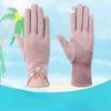 Women's Sunscreen Gloves New Spring and Summer Driving Korean Version of Lace Bow Riding Anti Slip Thin Touch Screen Gloves
