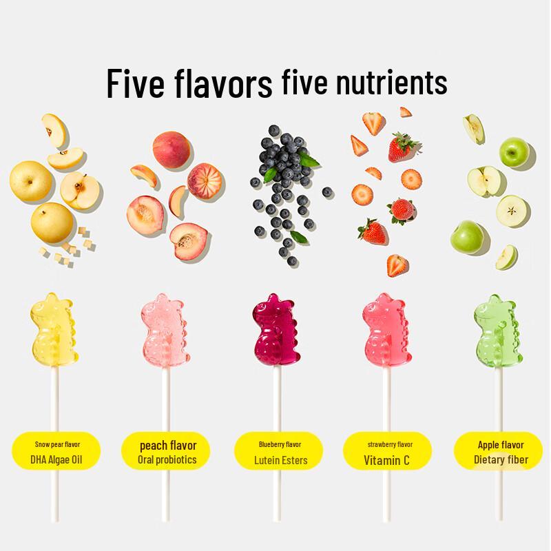 Wo Xiaoya Sugar-Free Mini Lollipops, Mixed Flavors