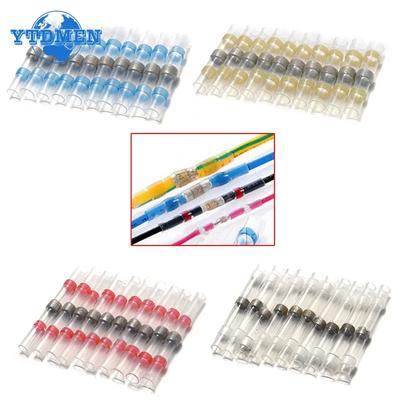 50/100 Stück Schrumpfverbinder Wasserdicht Lötverbinder Drahtkabel Spleißklemme Set Crimpklemmen Verbinder Elektrisch, mit Box