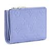 LOUIS VUITTON Lisa Cow Leather Wallet Women's Blue M26518