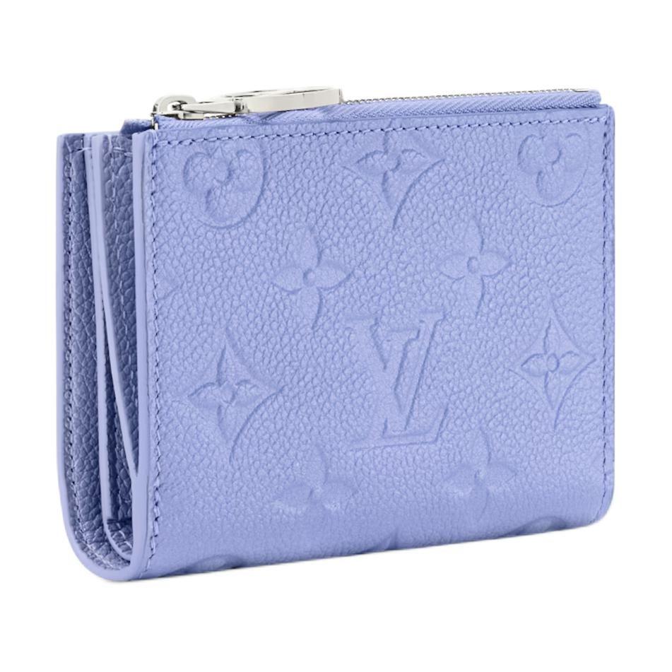 LOUIS VUITTON Lisa Cow Leather Wallet Women's Blue M26518