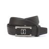 Dark Brown Buckle Decorated Cowhide Automatic Belt Dbbe1f763w3