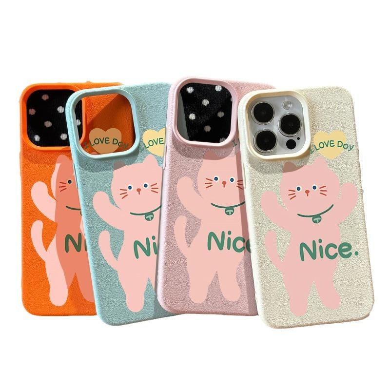 Ins Cartoon Cute Cats Suitable for Apple 14/16 ProMax Mobile Phone Case IPhone 13 Full Package 11 Silicone 15