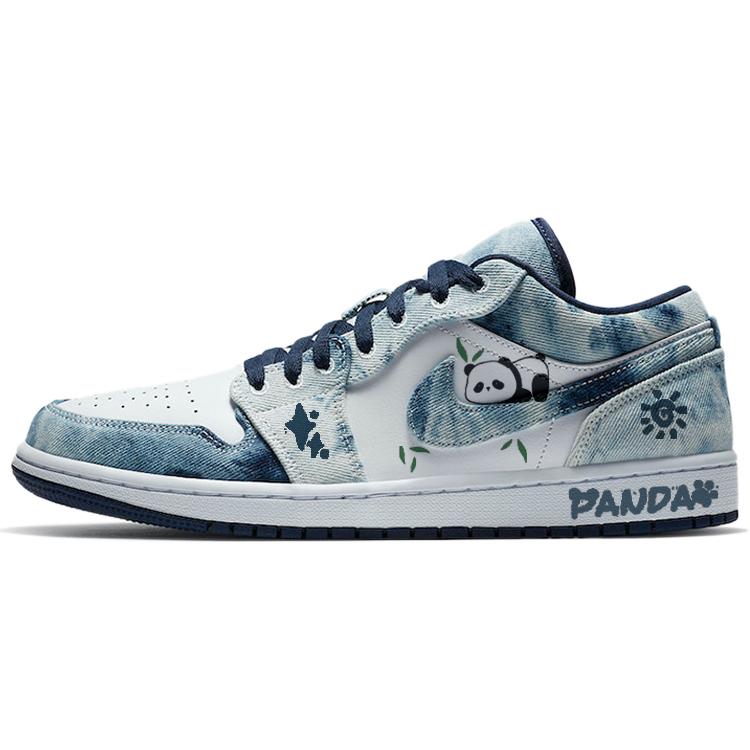 Jordan Air Jordan 1 Vintage Basketball Shoes Men's Low top Blue/White CZ8455-100(Team56-)